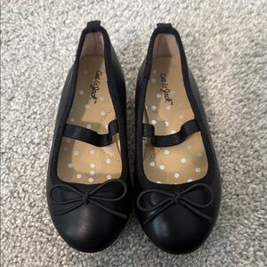 Cat & Jack Black Kids Dress Shoes with Bow